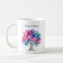Aquarell-Baum-Lehrer-Dankeschön