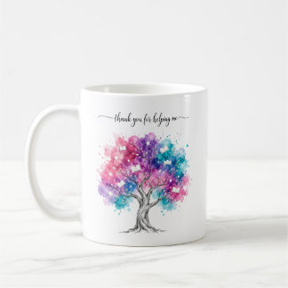 Aquarell-Baum-Lehrer-Dankeschön Kaffeetasse