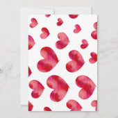 Aquarell be Mine Valentine Party Einladungen (Rückseite)