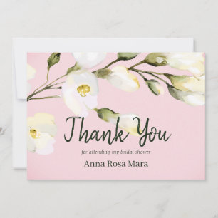 *~* Aquarell Beach Rose Buds Brautparty Dankeskarte