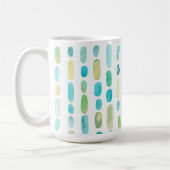 Aquarell Beach Sea Glass Gemis Kaffeetasse (Links)