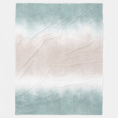 Aquarell Beach Waage See / Blau Grün Fleecedecke (Vorderseite)