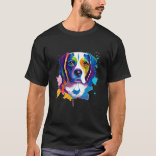 Aquarell-Beagle-Hund für Männer Frauen Kinder 1 T-Shirt