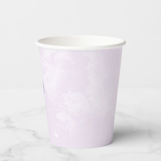 Aquarell Bearly Wait Baby Dusche Pappbecher (Rückseite)