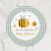 Aquarell Bee Honey Sweet Baby Dusche Geschenkanhänger (Vorderseite)