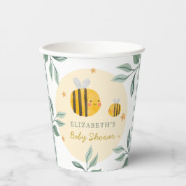 Aquarell Bee Honey Sweet Baby Dusche Pappbecher