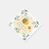 Aquarell Bee Honey Sweet Baby Dusche Serviette (Ecke)