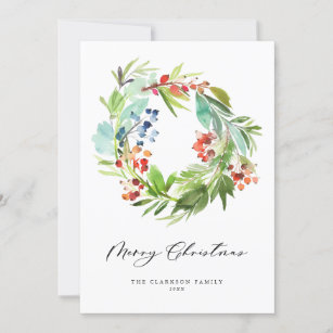 Aquarell Weihnachten Karten Zazzle De