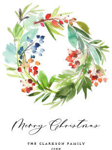 Aquarell Weihnachten Karten Zazzle De