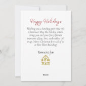 Aquarell Belgische Tervuren Weihnachtsunternehmen Feiertagskarte (Rückseite)