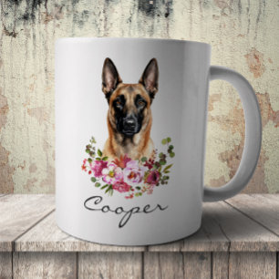 Aquarell Belgischer Malinois Kaffeetasse