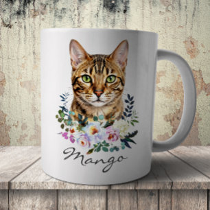 Aquarell Bengal-Katze Kaffeetasse