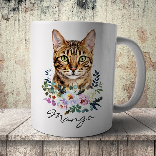 Aquarell Bengal-Katze Kaffeetasse