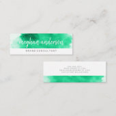 Aquarell | Berater | Künstler Mini Visitenkarte (Vorne/Hinten)