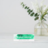 Aquarell | Berater | Künstler Mini Visitenkarte (Stehend Vorderseite)