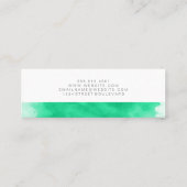 Aquarell | Berater | Künstler Mini Visitenkarte (Rückseite)