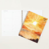 Aquarell-Berg-Sonnenuntergang Planer (Anzeige)