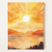 Aquarell-Berg-Sonnenuntergang Planer (Rückseite)