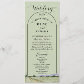 Aquarell Berg Wildblume Kohle Boho Programm (Vorderseite)