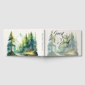 Aquarell-Berge-Hochzeit Gästebuch (Voll)