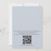 Aquarell-Bergwald-Bogen-QR-Code-Hochzeit Einladung (Rückseite)