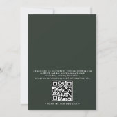 Aquarell-Bergwald-Rustikal-QR-Code-Hochzeit Einladung (Rückseite)