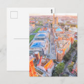 Aquarell Berlin. Akkarten vom Potsdamer Platz Postkarte (Vorne/Hinten)