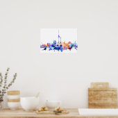 Aquarell Berlin Skyline Print Poster (Küche)
