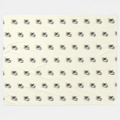 Aquarell Bernedoodle Fleece-Decke Fleecedecke (Vorderseite (Horizontal))