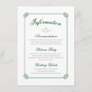 Aquarell-Bestimmungsort: Irland-Informationen Begleitkarte