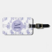 Aquarell bewegt wellenartig u. versendet Muster Gepäckanhänger (Vorderseite horizontal)