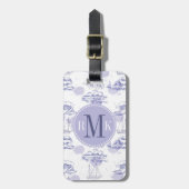 Aquarell bewegt wellenartig u. versendet Muster Gepäckanhänger (Vorderseite vertikal)