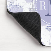 Aquarell bewegt wellenartig u. versendet Muster Mousepad (Ecke)