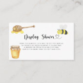 Aquarell-Biene Display-Dusche Begleitkarte (Vorderseite)