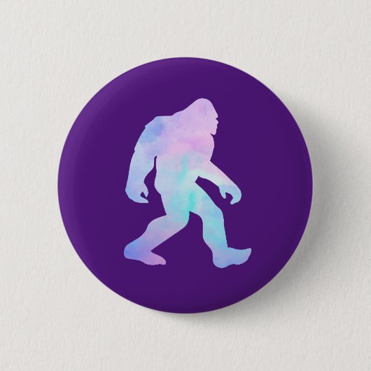 Aquarell Bigfoot Button (Vorderseite)