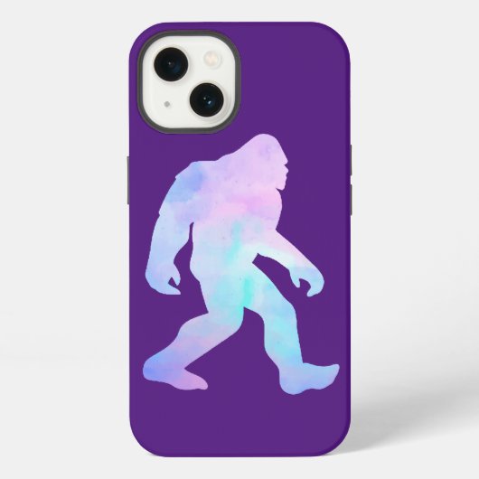 Aquarell Bigfoot iPhone Hülle (Rückseite)