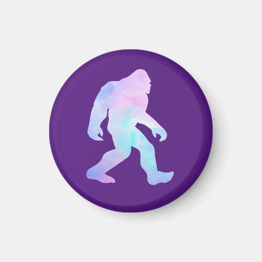 Aquarell Bigfoot Magnet (Vorne)
