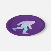 Aquarell Bigfoot Pappteller (Schrägansicht)
