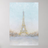 Aquarell | Bild von Eiffel Towe Poster (Vorne)