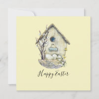 Aquarell Birdhouse Ei Nest Oster