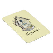 Aquarell Birdhouse Ei Nest Oster Magnet (Rechte Seite)