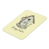 Aquarell Birdhouse Ei Nest Oster Magnet (Linke Seite)