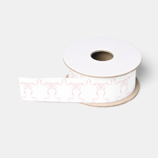 Aquarell Blassrosa Schleifen Ripsband