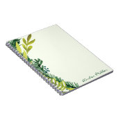 Aquarell-Blatt-Blumennotizbuch Notizblock (Rechte Seite)