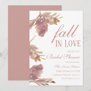 Aquarell-Blatt-Herbst-Brautparty-Einladung Einladung