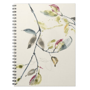 Aquarell-Blatt-Niederlassung Notizblock
