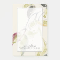 Aquarell-Blatt-Niederlassungs-Triptychon