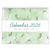 Aquarell-Blätter 2026 Kalender | Botanische Natur (Titelbild)