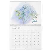 Aquarell-Blätter 2026 Kalender | Botanische Natur (Jan 2027)
