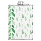 Aquarell-Blätter Flachmann (Rückseite)